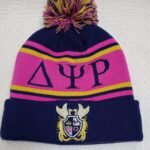 Delta Psi Rho Satin-Lined Winter Beanie with Pom